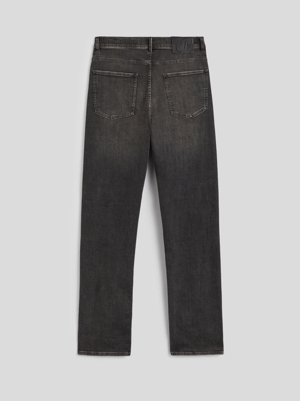 PANTALONE 5 TASCHE DA UOMO IN DENIM COMFORT NERO LAVAGNA,LOOSE FIT - LAVA GRIGIO DENIM - Abbigliamento Uomo | Pence 1979