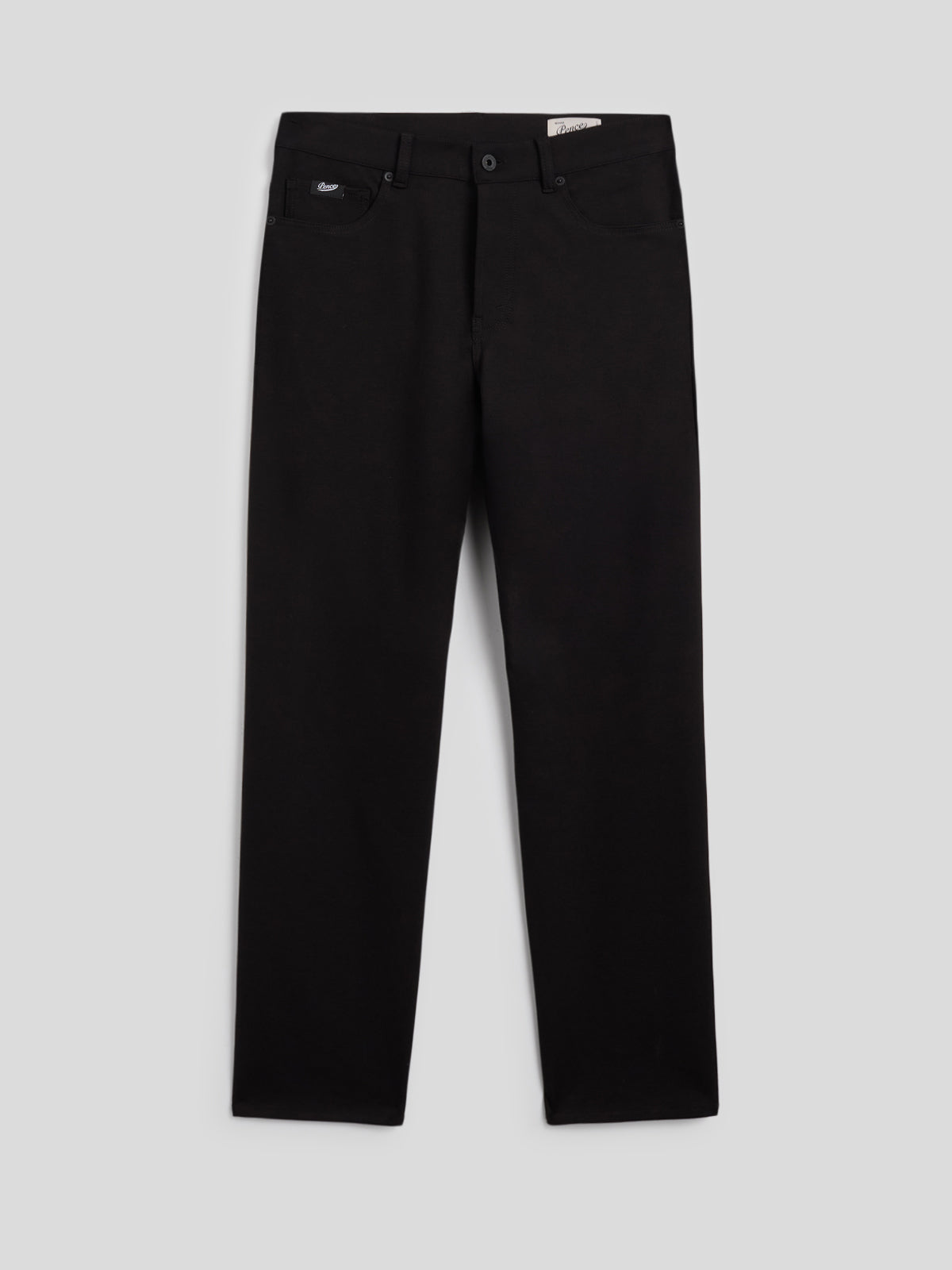 PANTALONE 5 TASCHE DA UOMO JERSEY PESANTE COMFORT SLIM FIT COLORE NERO