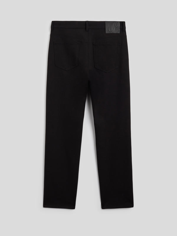 PANTALONE 5 TASCHE DA UOMO JERSEY PESANTE COMFORT SLIM FIT COLORE NERO - NERO - Abbigliamento Uomo | Pence 1979