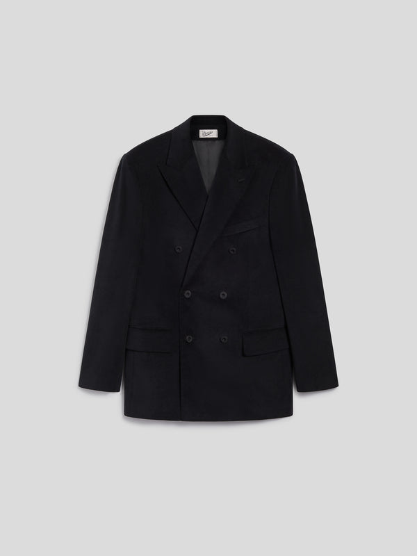 BLAZER DOPPIOPETTO DA UOMO REVERS LANCIA REGULAR FIT IN VELLUTO COLORE NERO - NERO - Abbigliamento Uomo | Pence 1979