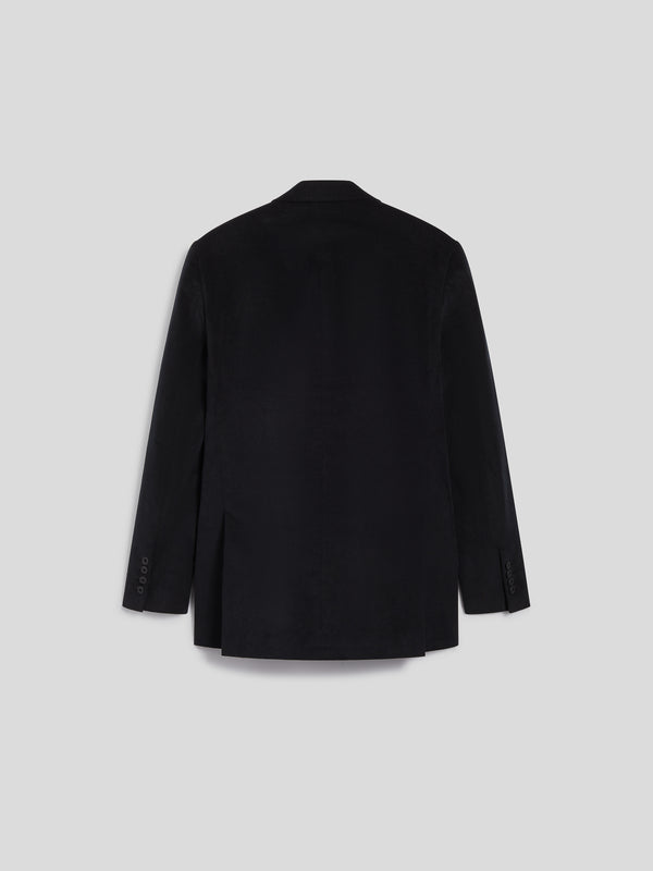 BLAZER DOPPIOPETTO DA UOMO REVERS LANCIA REGULAR FIT IN VELLUTO COLORE NERO - NERO - Abbigliamento Uomo | Pence 1979