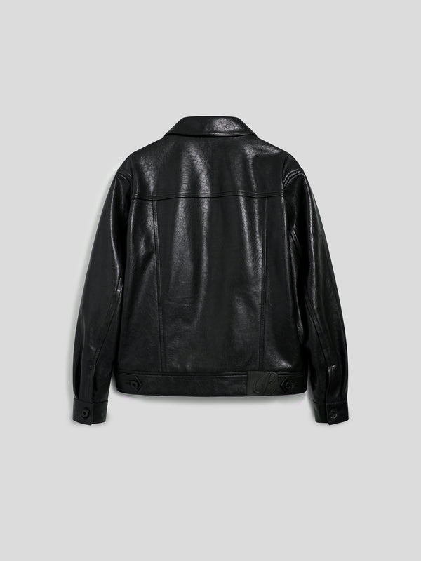 GIUBBINO DA UOMO REGULAR FIT IN PELLE D'AGNELLO COLORE NERO - NERO - Abbigliamento Uomo | Pence 1979