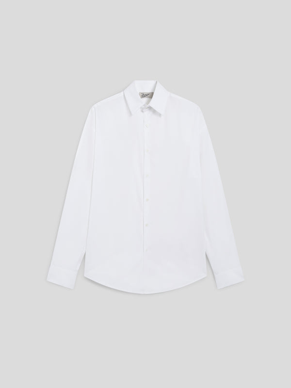 CAMICIA DA UOMO IN POPELINE DI COTONE REGULAR FIT COLORE BIANCO - BIANCO - Abbigliamento Uomo | Pence 1979