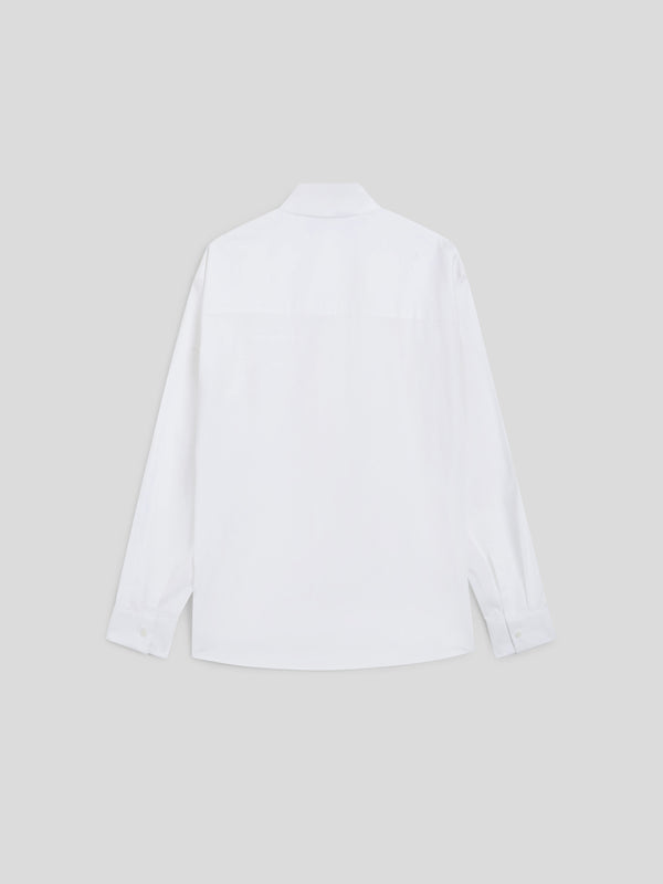 CAMICIA DA UOMO IN POPELINE DI COTONE REGULAR FIT COLORE BIANCO - BIANCO - Abbigliamento Uomo | Pence 1979