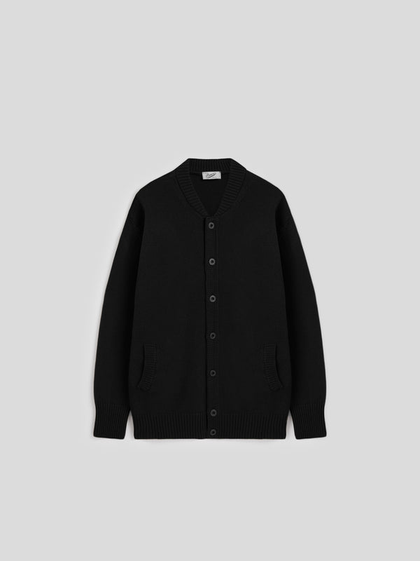 BOMBER DA UOMO LAVORATO A MAGLIA OVER FIT IN LANA CASHMERE COLORE NERO - NERO - Abbigliamento Uomo | Pence 1979