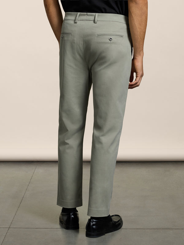 PANTALONE CHINOS DA UOMO CON 1 PINCES, REGULAR FIT, IN COTONE COMFORT COLORE GRIGIO - GRIGIO - Abbigliamento Uomo | Pence 1979
