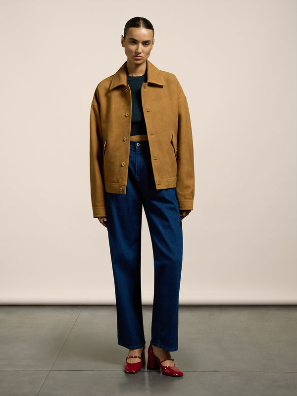 GIUBBINO OVER - CAMMELLO - Abbigliamento Donna | Pence 1979