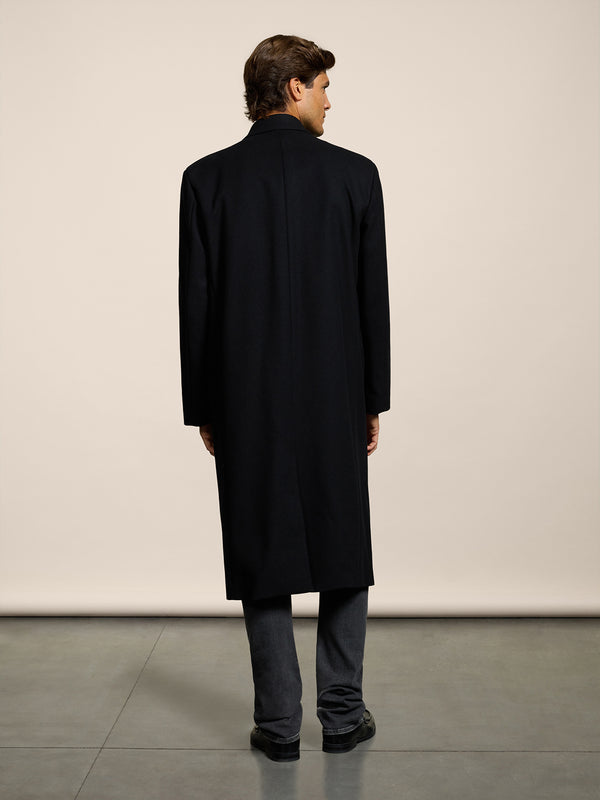 CAPPOTTO DOPPIOPETTO UNISEX OVER FIT IN PANNO COLORE NERO - NERO - Abbigliamento Donna | Pence 1979