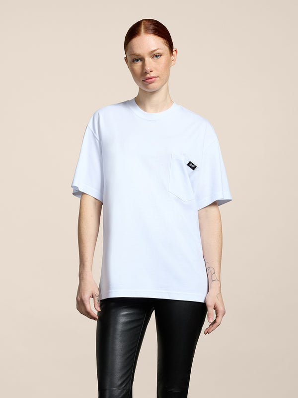 T-SHIRT UNISEX OVER FIT IN COTONE COLORE BIANCO - BIANCO - Abbigliamento Donna | Pence 1979
