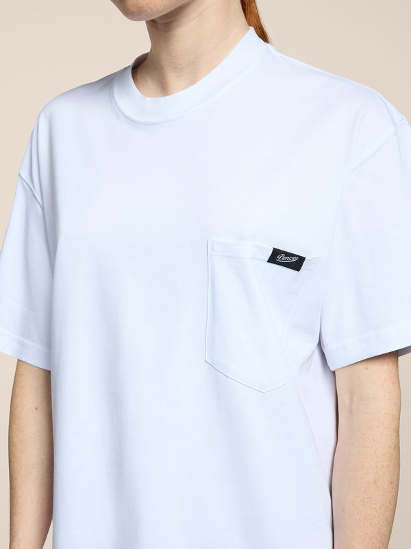 T-SHIRT UNISEX OVER FIT IN COTONE COLORE BIANCO - BIANCO - Abbigliamento Donna | Pence 1979