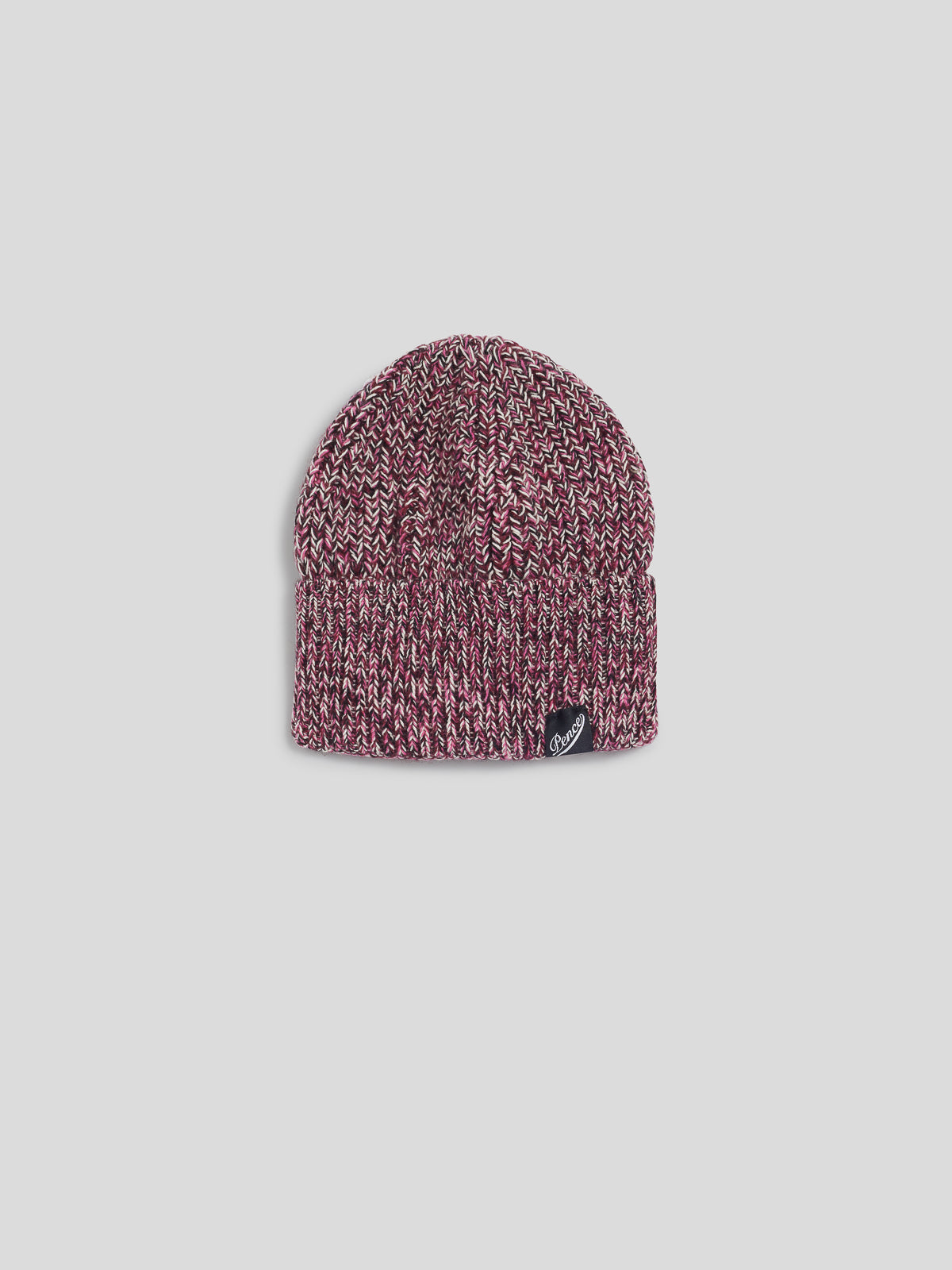 BERRETTO IN MAGLIA COLOR ROSA MELANGE
