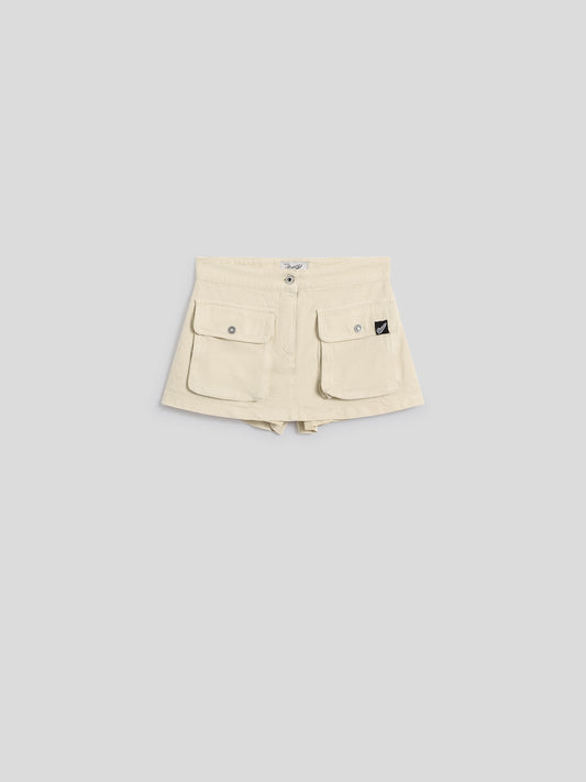 GONNA PANTALONE MINI - BIANCO - Abbigliamento Donna | Pence 1979