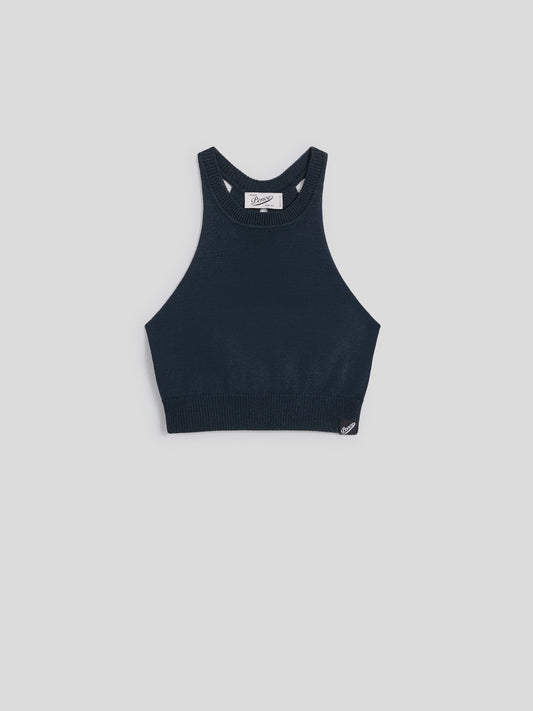 CROP TOP - BLUE NAVY - Check Active | Pence 1979
