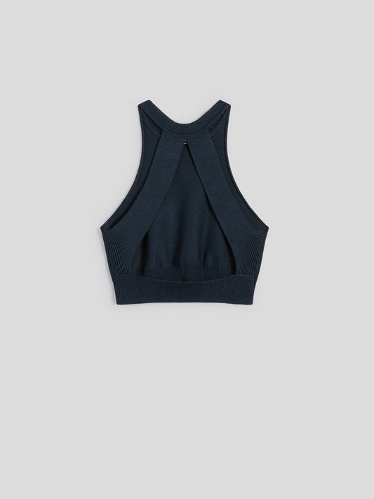 CROP TOP - BLUE NAVY - Check Active | Pence 1979