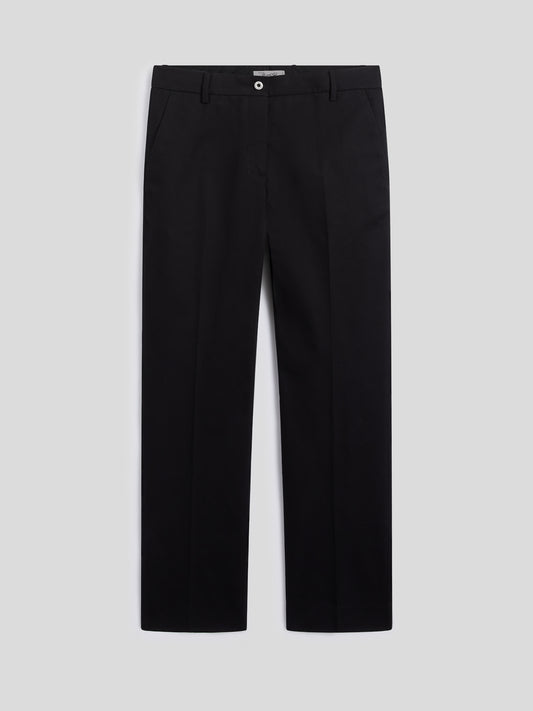 CHINO PANT - BLACK - Check Active | Pence 1979