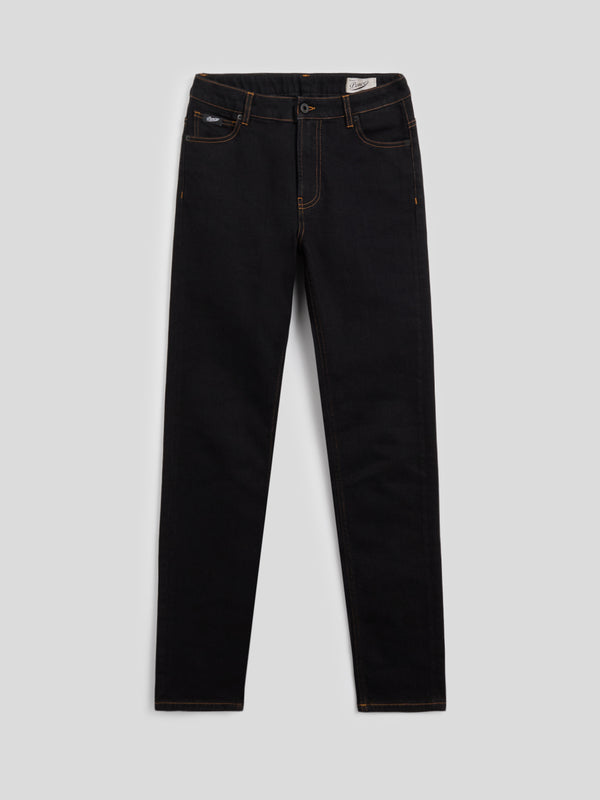 PANTALONE 5 TASCHE DA DONNA SLIM FIT IN DENIM COMFORT NERO - NERO - Abbigliamento Donna | Pence 1979