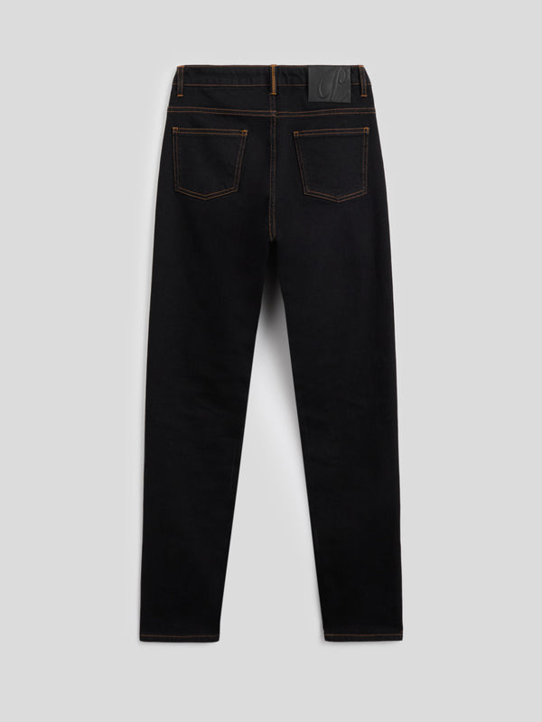 PANTALONE 5 TASCHE DA DONNA SLIM FIT IN DENIM COMFORT NERO - NERO - Abbigliamento Donna | Pence 1979