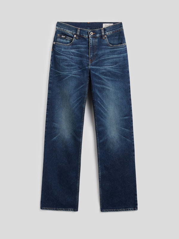 PANTALONE 5 TASCHE DA DONNA REGULAR FIT IN DENIM COMFORT BLU MEDIO - MEDIUM DENIM BLUE  - Abbigliamento Donna | Pence 1979