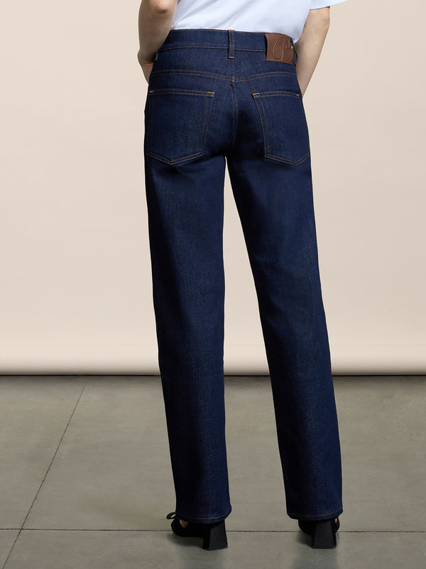 PANTALONE 5 TASCHE DA DONNA IN DENIM COMFORT BLU  REGULAR FIT - DARK DENIM BLUE  - Abbigliamento Donna | Pence 1979