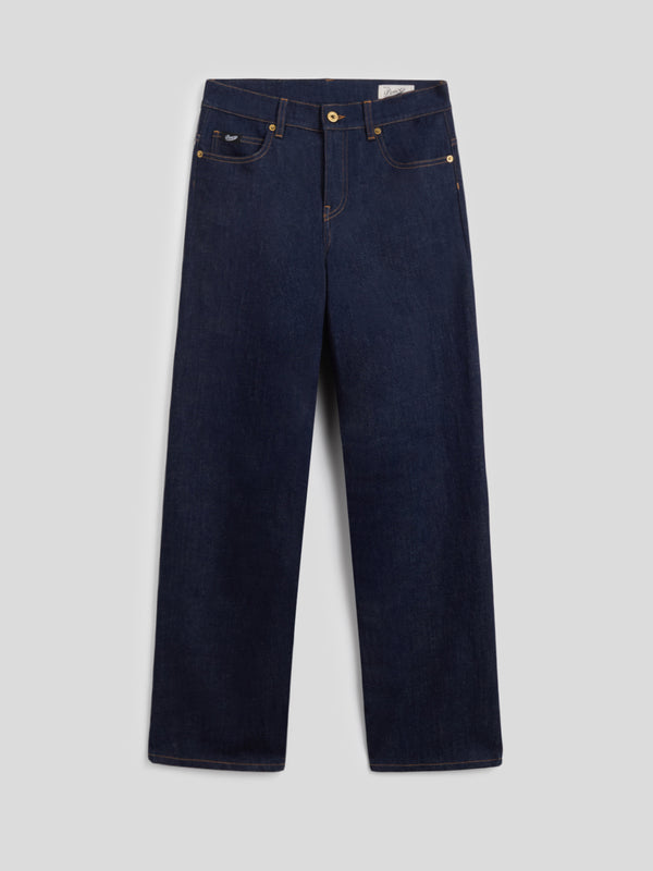 PANTALONE 5 TASCHE DA DONNA IN DENIM COMFORT BLU  REGULAR FIT - DARK DENIM BLUE  - Abbigliamento Donna | Pence 1979
