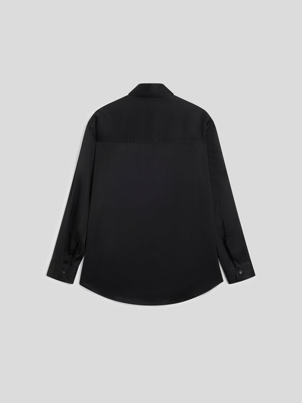 CAMICIA DA DONNA IN VISCOSA OVER FIT COLORE NERO - NERO - Abbigliamento Donna | Pence 1979