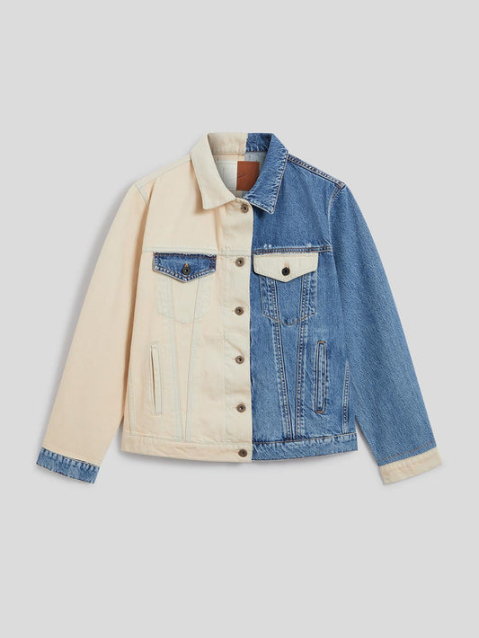 GIUBBINO IN DENIM - LATTE/BLU - Archivio | Pence 1979