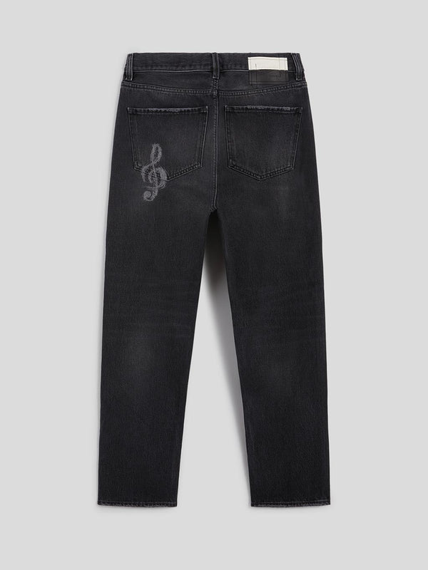 DENIM CON RICAMO - NERO - Archivio | Pence 1979