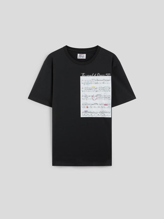 T-SHIRT CON RICAMO - NERO - Archivio | Pence 1979