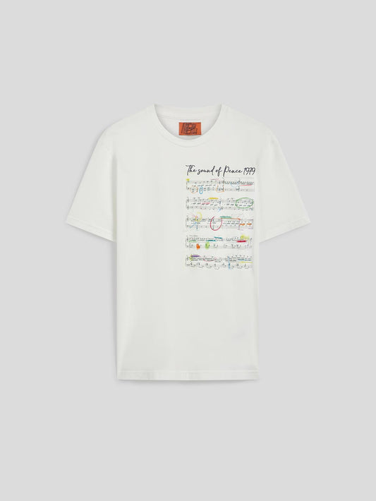 T-SHIRT CON RICAMO - BIANCO - Archivio | Pence 1979