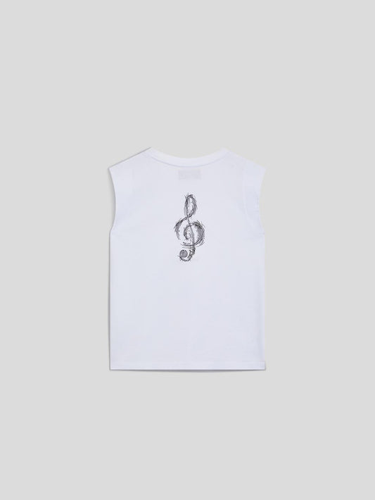 T-SHIRT CON RICAMO - BIANCO - Archivio | Pence 1979