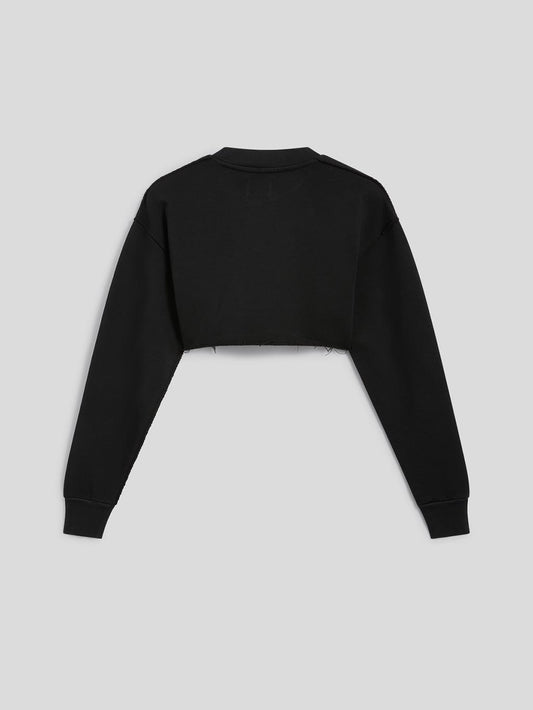 FELPA CROPPED - NERO - Archivio | Pence 1979