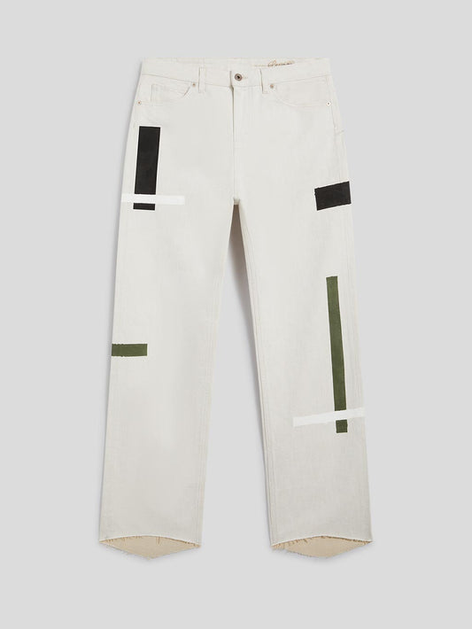 PANTALONE CON STRISCE - BIANCO - Archivio | Pence 1979