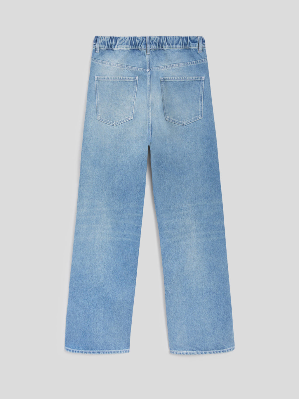 UNISEX RELAXED FIT TROUSERS WITH LIGHT BLUE ELASTIC WAISTBAND - LIGHT BLUE  - Check Active | Pence 1979