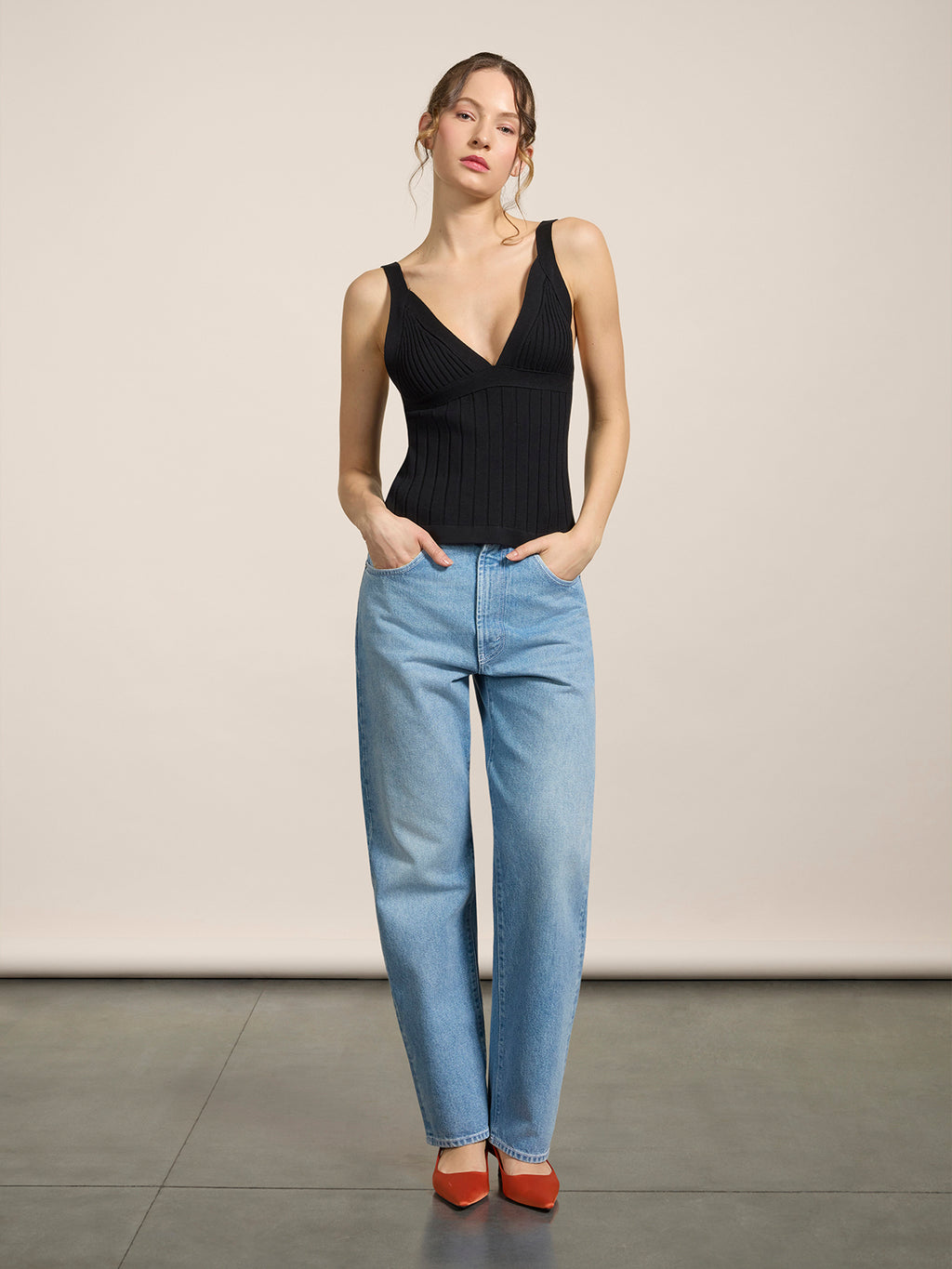 UNISEX RELAXED FIT TROUSERS WITH LIGHT BLUE ELASTIC WAISTBAND - LIGHT BLUE  - Check Active | Pence 1979