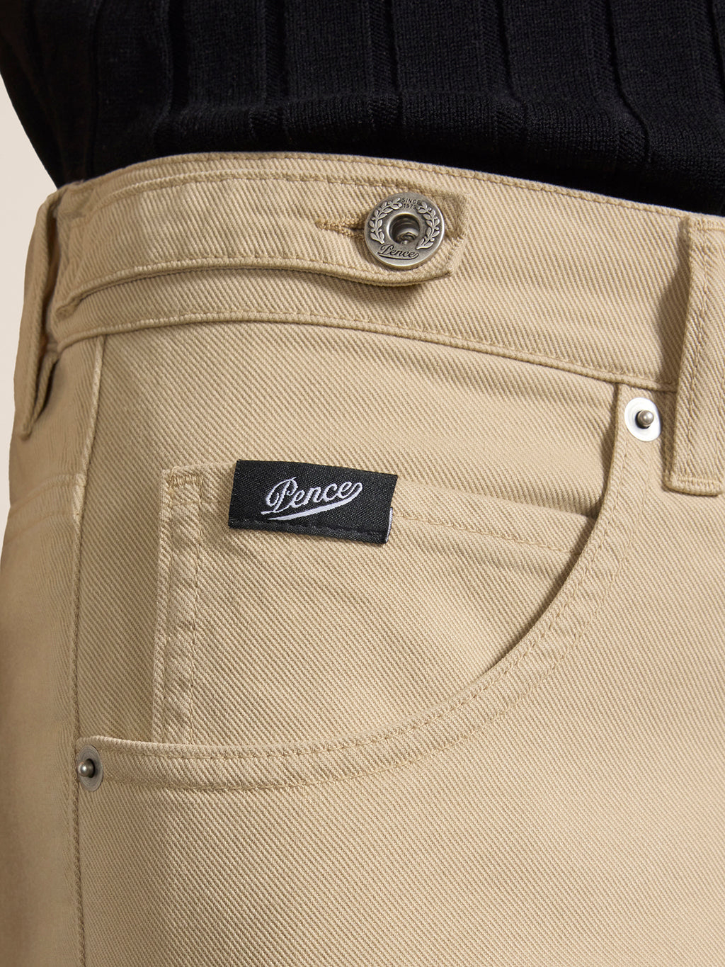 UNISEX RELAXED-FIT TROUSERS WITH ELASTIC WAISTBAND IN COLONIAL TENCEL COTTON - COLONIAL - Check Active | Pence 1979