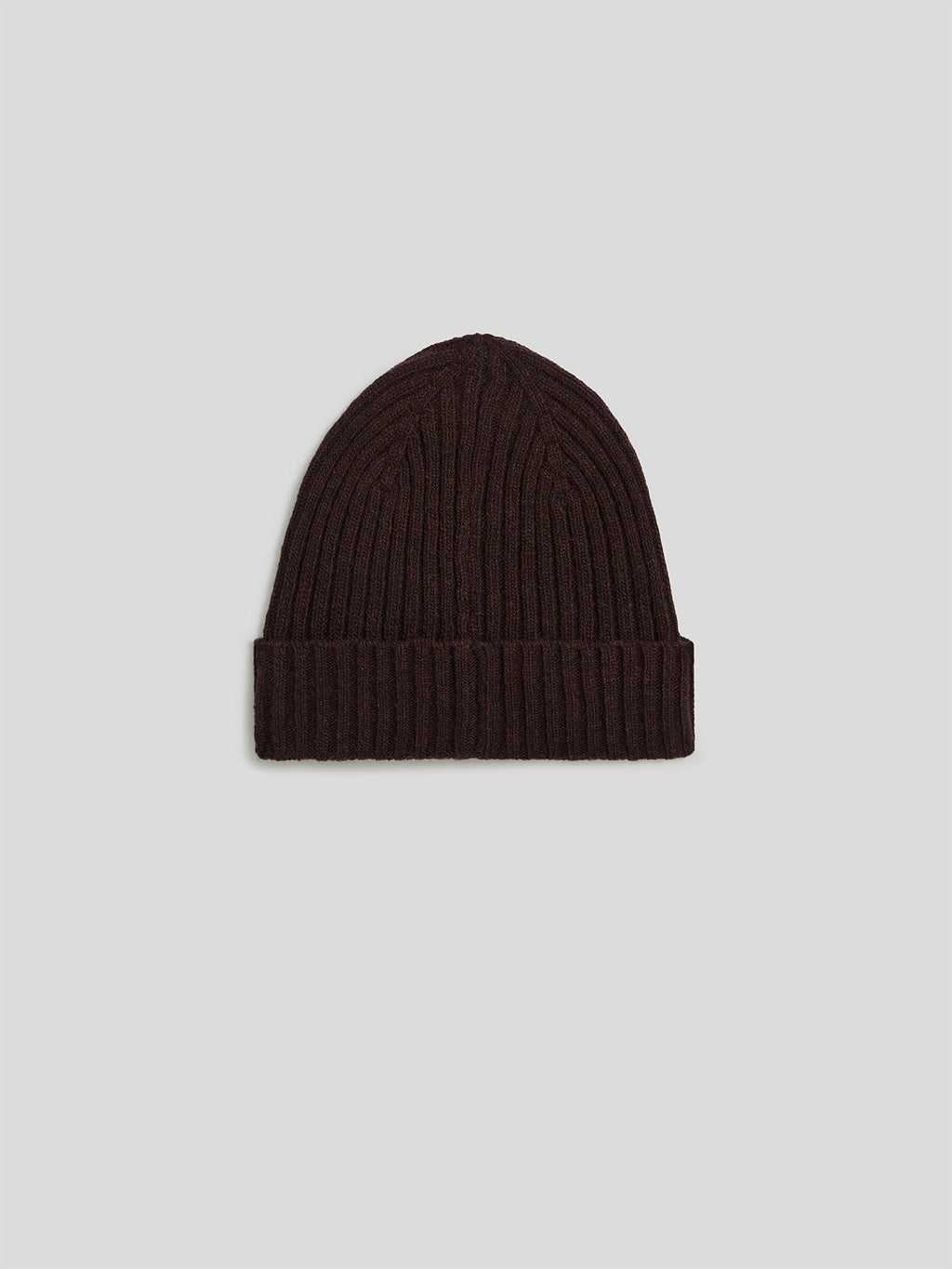 MAHOGANY RIBBED KNIT CAP - MAHOGANY - Check Active | Pence 1979