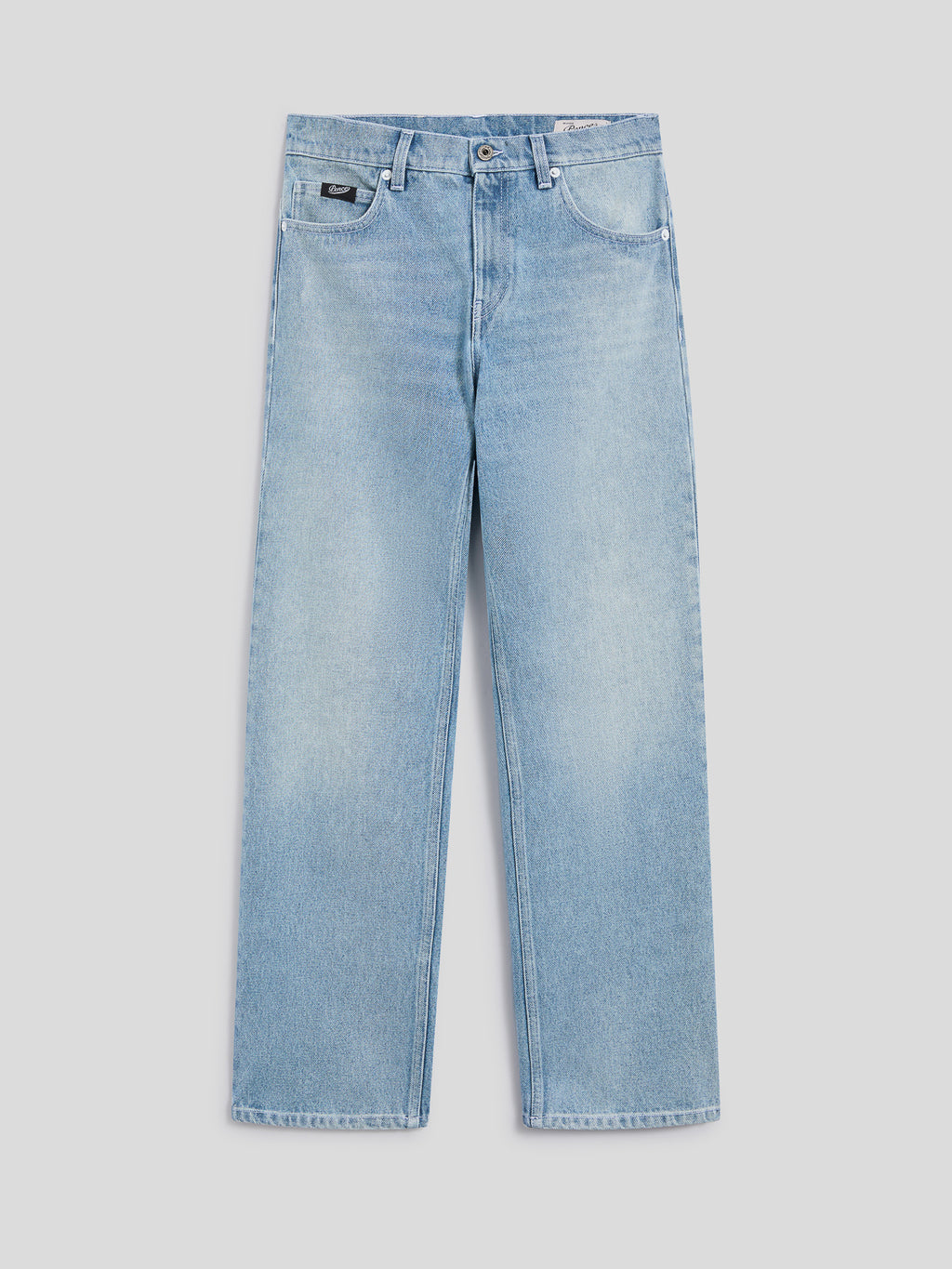 REGULAR-FIT TROUSERS IN LIGHT BLUE DENIM - LIGHT BLUE  - Check Active | Pence 1979