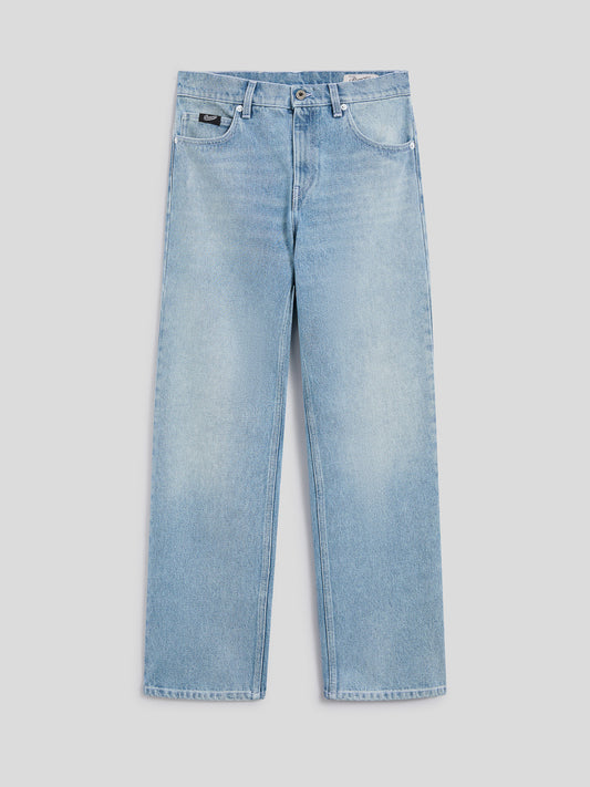 PANTALONE REGULAR FIT IN DENIM BLU CHIARO - BLU CHIARO - Abbigliamento Donna | Pence 1979