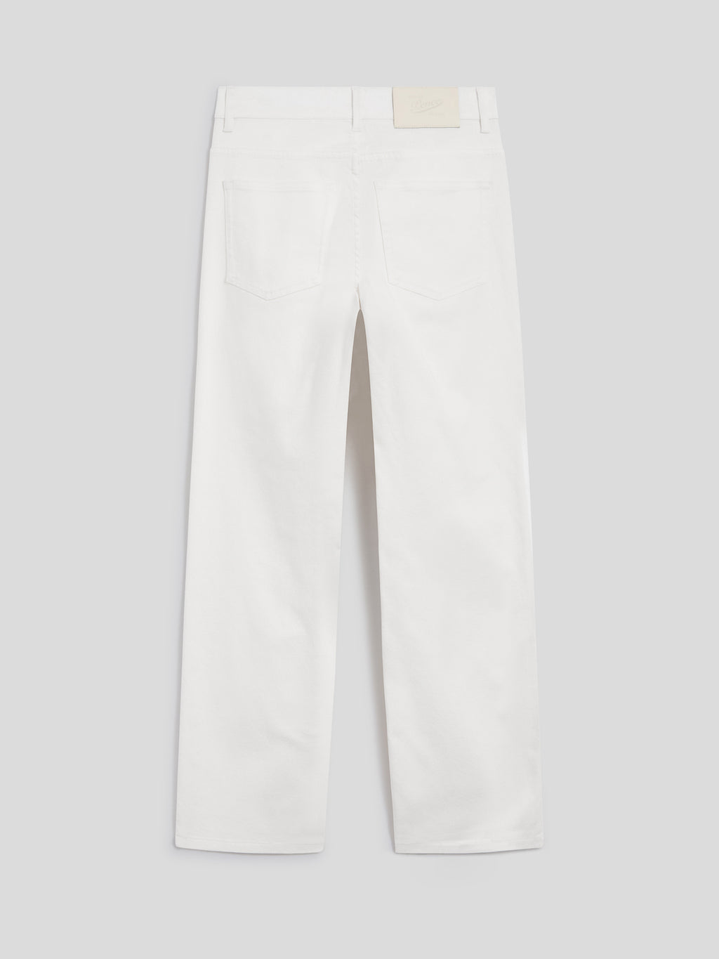 REGULAR-FIT TROUSERS IN WHITE DENIM - PURE WHITE - promo code | Pence 1979