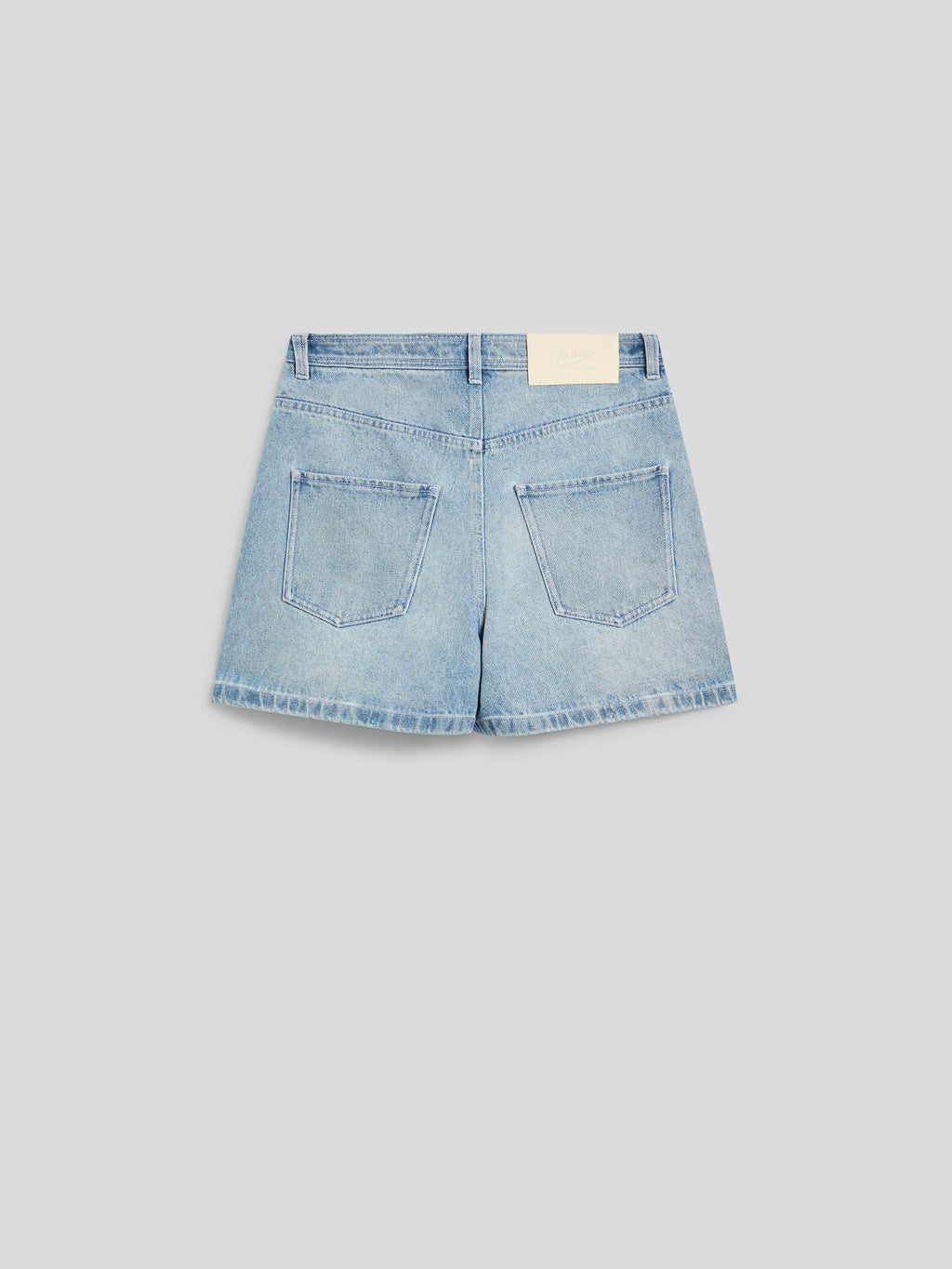 REGULAR-FIT SHORTS IN LIGHT DENIM - LIGHT BLUE  - Check Active | Pence 1979