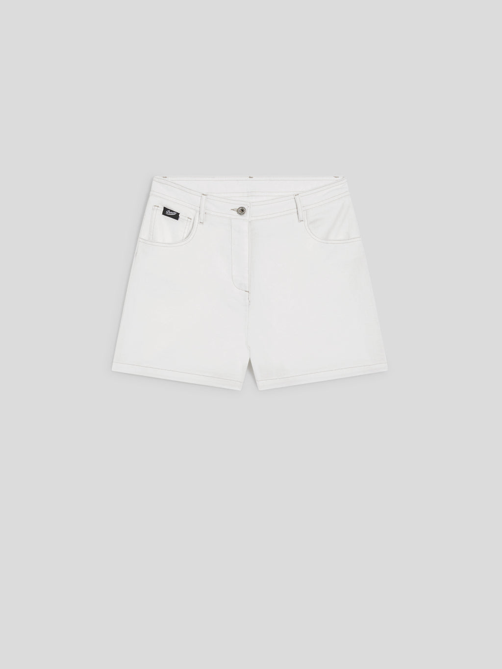 PANTALONCINO REGULAR FIT IN COTONE BIANCO - BIANCO - Abbigliamento Donna | Pence 1979