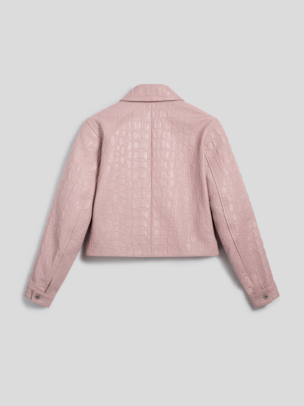 GIUBBOTTO REGULAR FIT IN PELLE STAMPA COCCO ROSA - ROSA - Abbigliamento Donna | Pence 1979