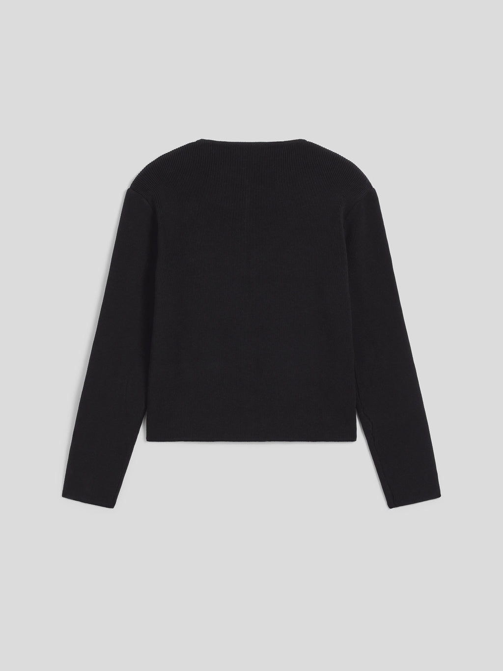 GIACCA SCOLLO ROTONDO REGULAR FIT IN MAGLIA DI VISCOSA CON TASCHE COLORE NERO - NERO - Abbigliamento Donna | Pence 1979