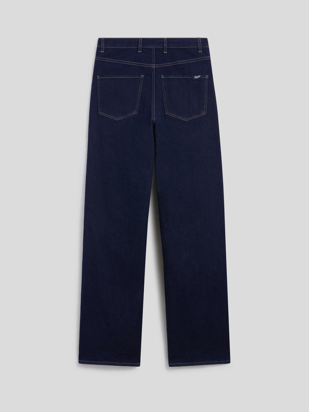 PANTALONE CINQUE TASCHE IN DENIM COMFORT OCEANO CON GAMBA AMPIA E VITA ALTA - OCEANO - Abbigliamento Donna | Pence 1979
