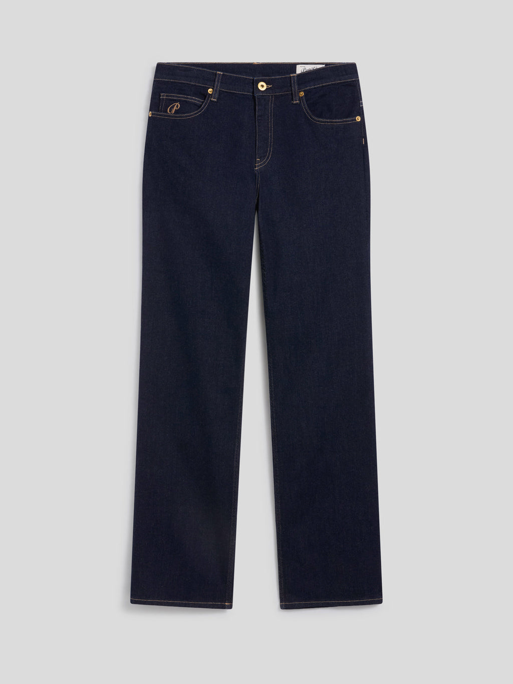 REGULAR FIT OCEAN DENIM FIVE POCKET PANTS - OCEAN - Check Active | Pence 1979