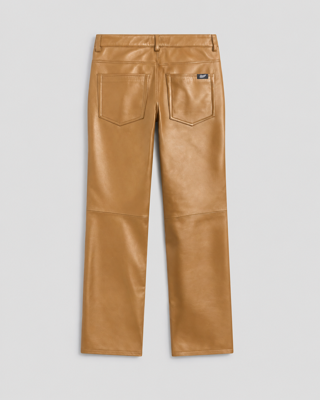 REGULAR FIT CARAMEL LEATHER FIVE POCKET PANTS - CARAMEL - Capi in Pelle Donna | Pence 1979