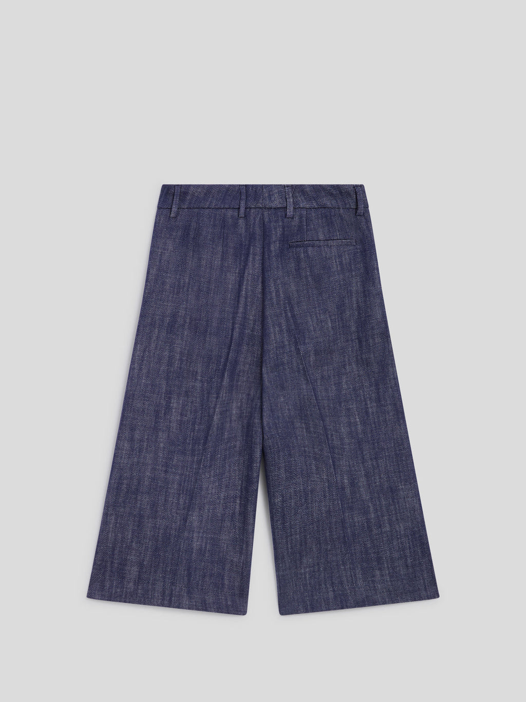 LOOSE FIT SPICY BLUE DENIM BERMUDA SHORTS WITH SIDE BUTTON OPENINGS - SPICY BLUE - Check Active | Pence 1979