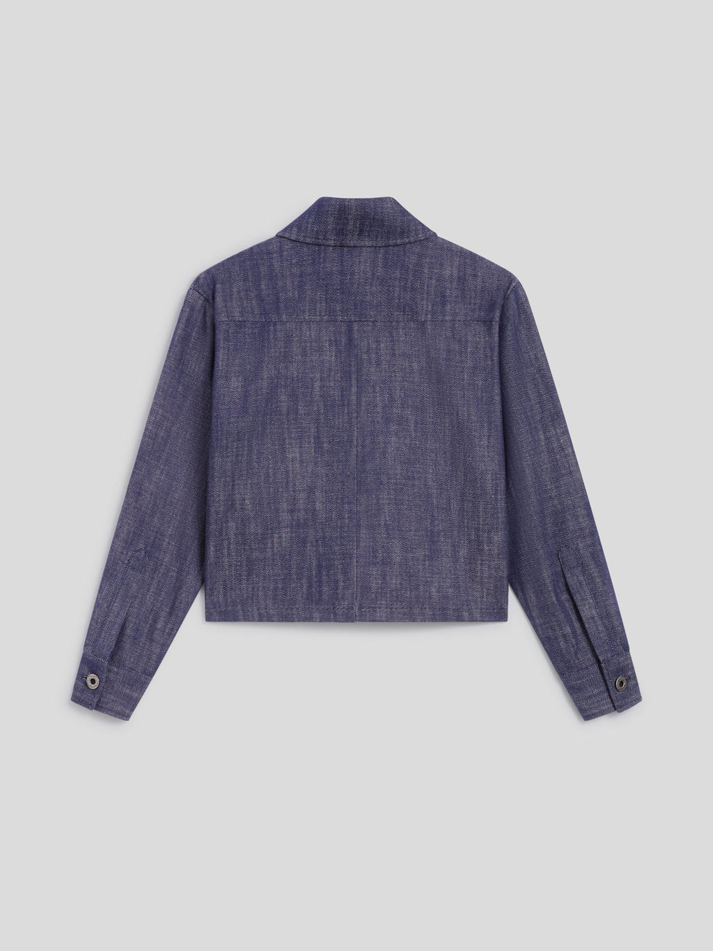 OVERSHIRT REGULAR FIT IN DENIM LEGGERO SPICY BLU CON TASCHE APPLICATE - SPICY BLU - Check Active | Pence 1979