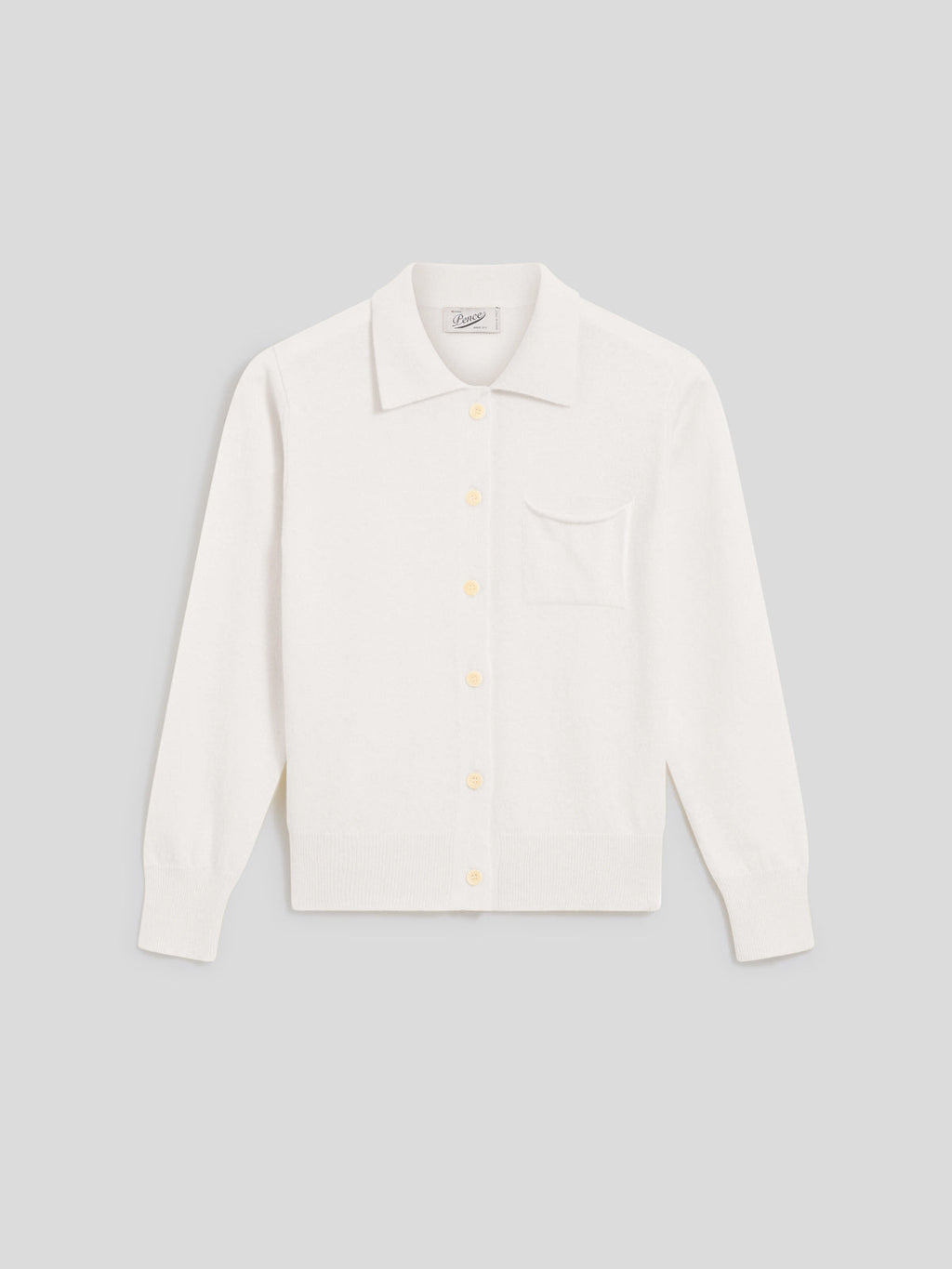 REGULAR FIT POLO SHIRT IN NATURAL WITH BUTTONS - NATURAL - Check Active | Pence 1979