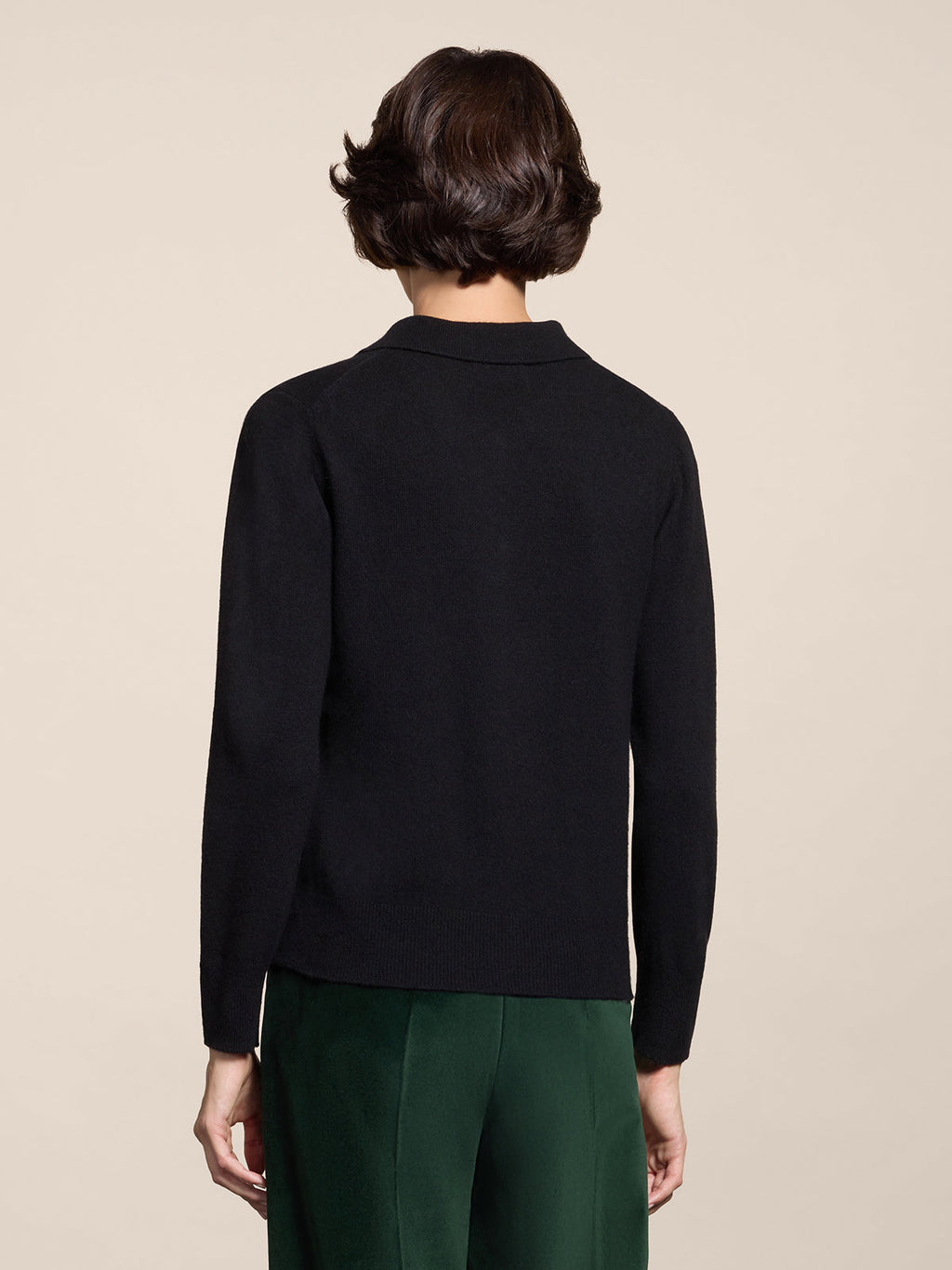 REGULAR FIT POLO IN BLACK WITH BUTTONS - BLACK - Check Active | Pence 1979